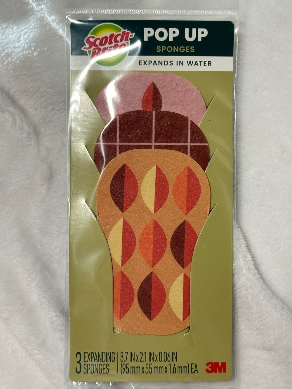 Scotch-Brite Autumn Pop Up Sponges 3ct Fall Harvest FAST SHIPPING